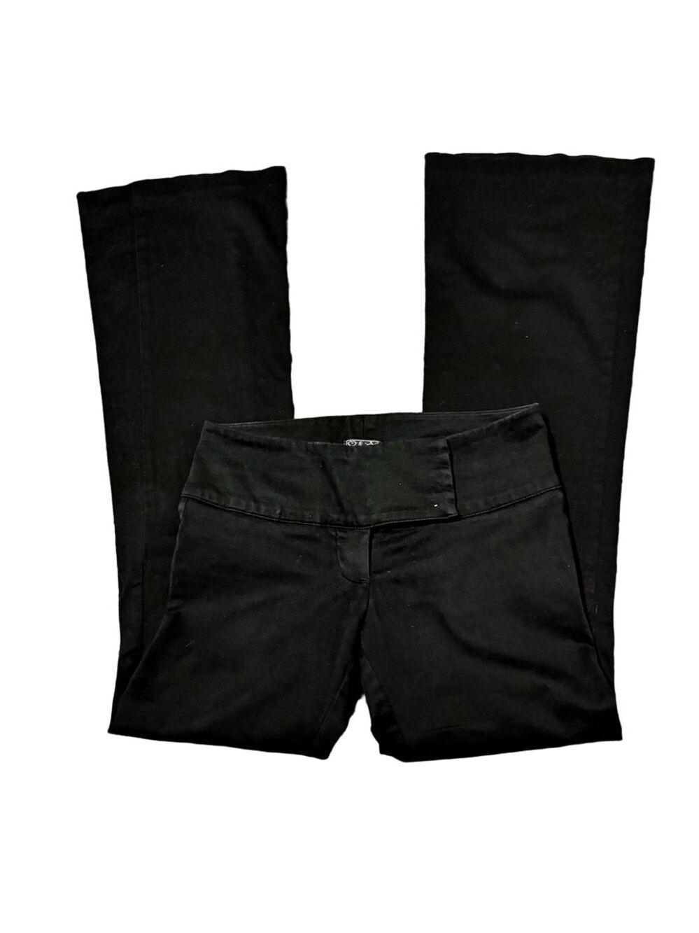 Vintage Low Rise Rampage Black Boot Cut & Flare Pants 0 - Picture 1 of 11